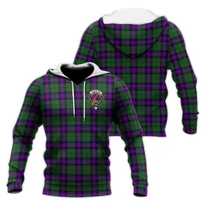 Armstrong Modern Tartan Knitted Hoodie with Family Crest