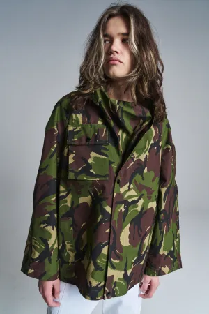 Camo Poly Cargo Pleat Smock