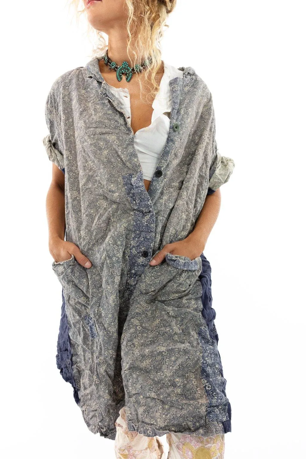 DRESS 772-FTHL-OS Johanna Smock Dress