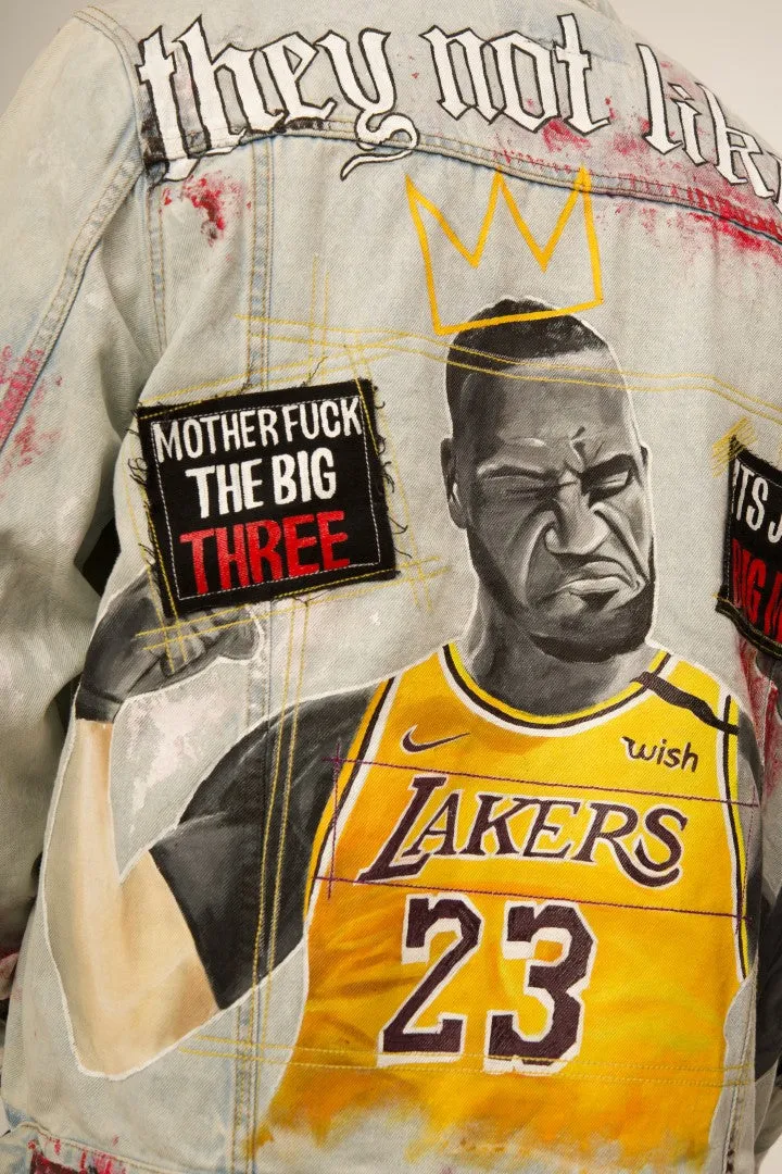 KING JAMES - 'THEY NOT LIKE US' OFF WHITE VALKYRE JACKET