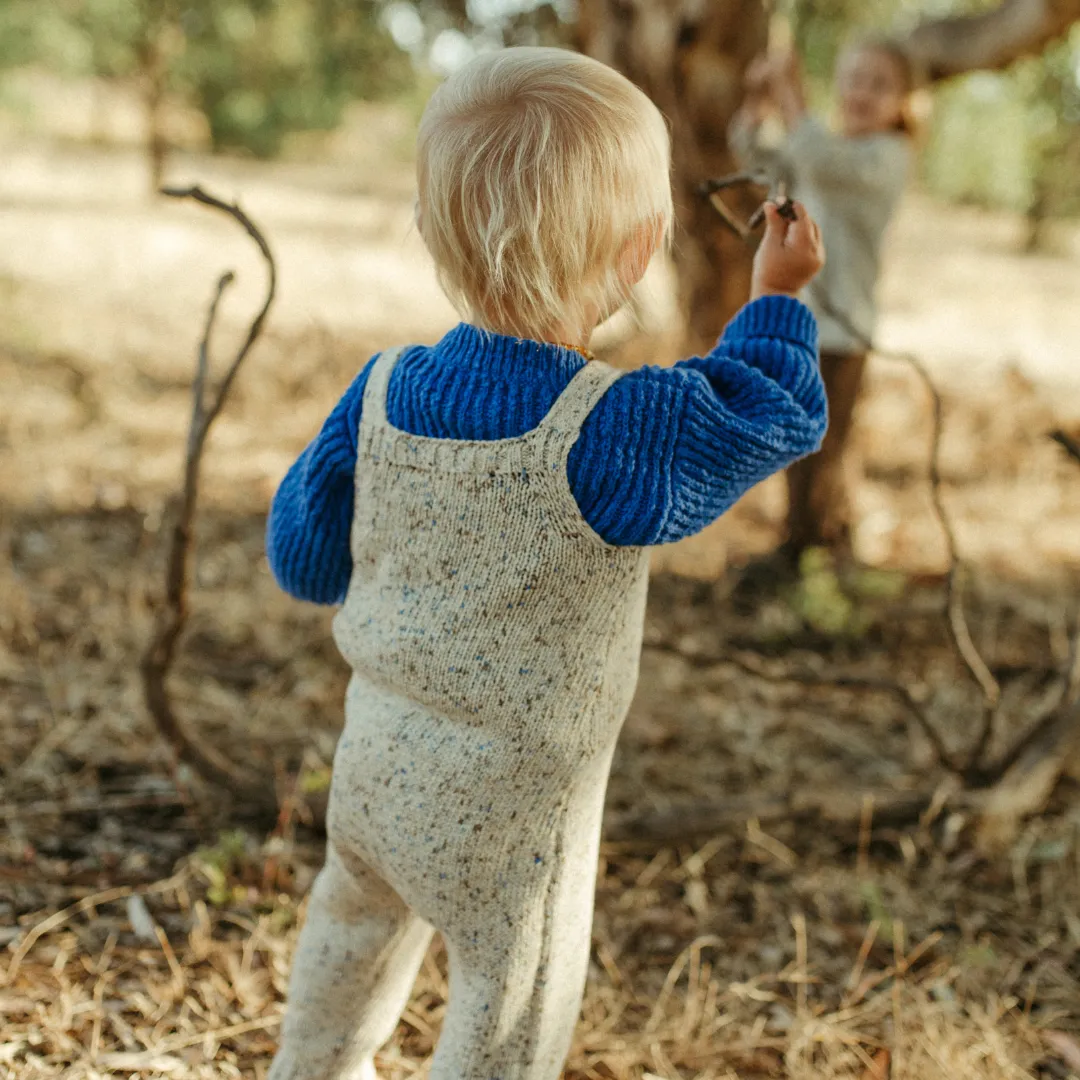 LAATSTE - Organic Funfetti Overalls - Sea