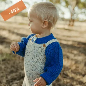 LAATSTE - Organic Funfetti Overalls - Sea