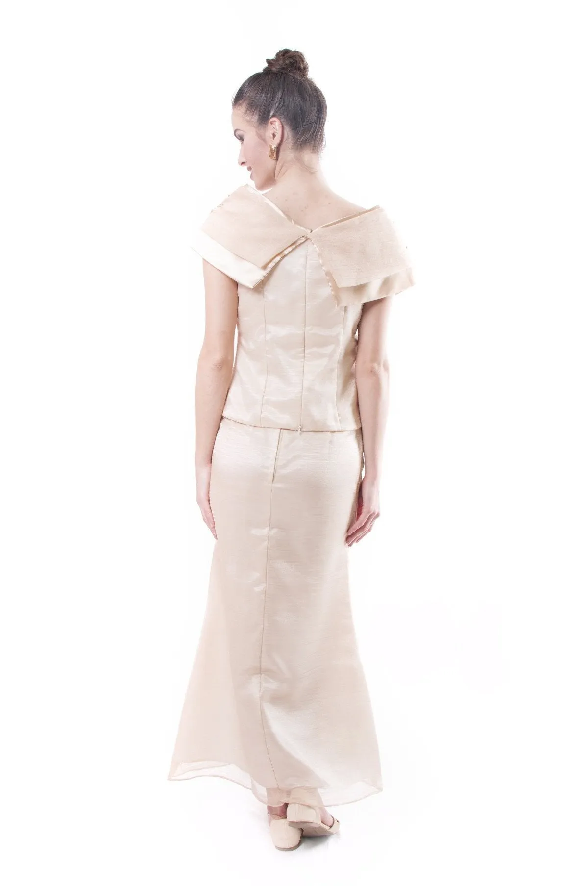 WD04 - MADE-TO-ORDER - Filipiniana Sided Gown