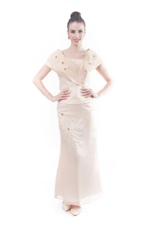 WD04 - MADE-TO-ORDER - Filipiniana Sided Gown