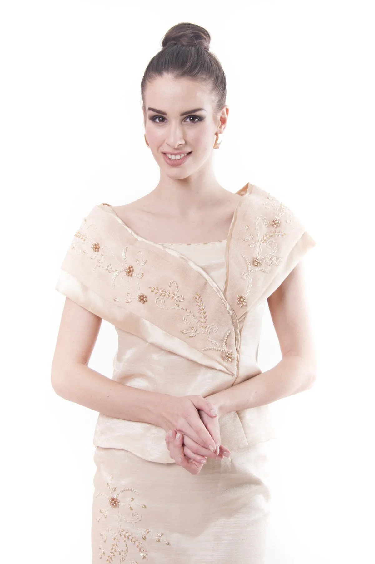 WD04 - MADE-TO-ORDER - Filipiniana Sided Gown