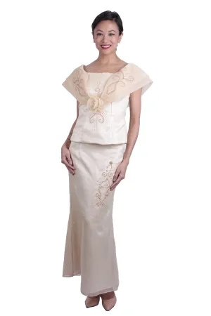 WS05 - Baro't Saya Long Gown - Filipiniana