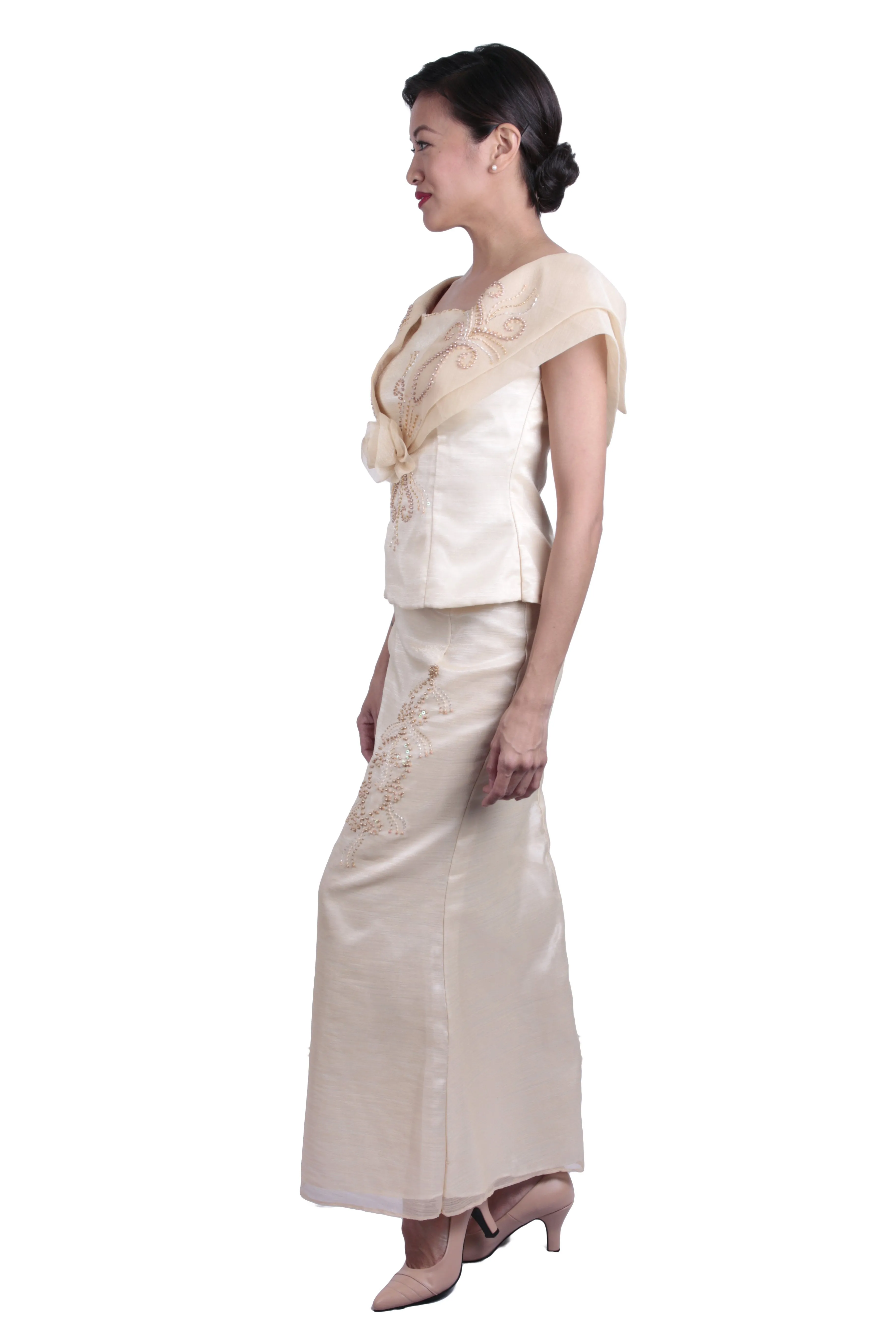 WS05 - Baro't Saya Long Gown - Filipiniana