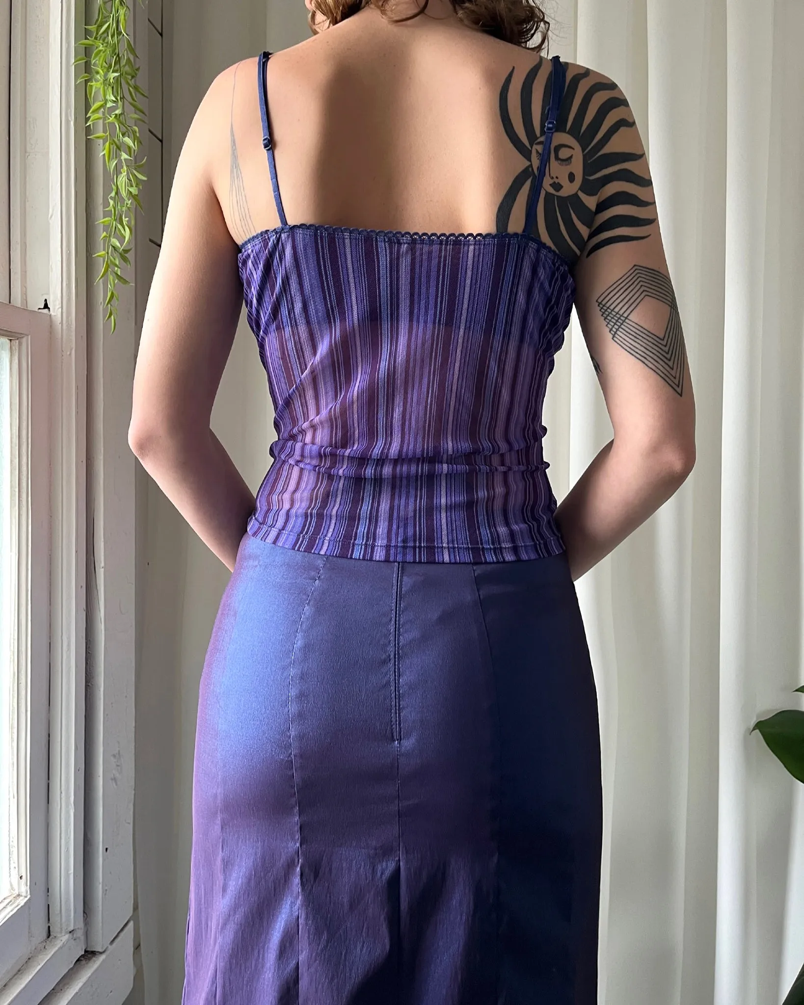 Y2K Iridescent Maxi Skirt | S-L