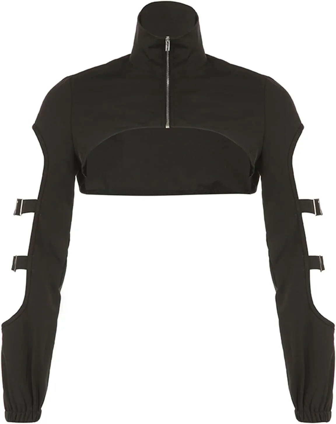 Ypser Reflective Rave Top Crop Top Shrug Techwear Shirt Rave Outfits For Women