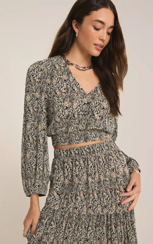 Z Supply Isidora Reva Block Crop Top